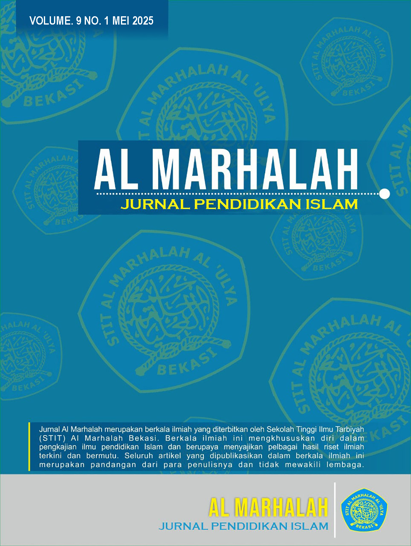 					View Vol. 9 No. 1 (2025): Almarhalah
				